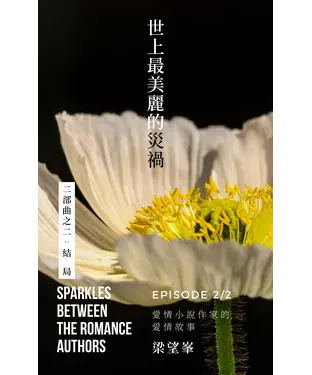 書封 世上最美麗的災禍：愛情小說作家的愛情故事二部曲之終章