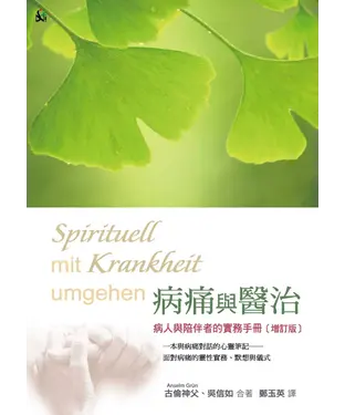 書封 病痛與醫治 ： 病人與陪伴者的實務手冊